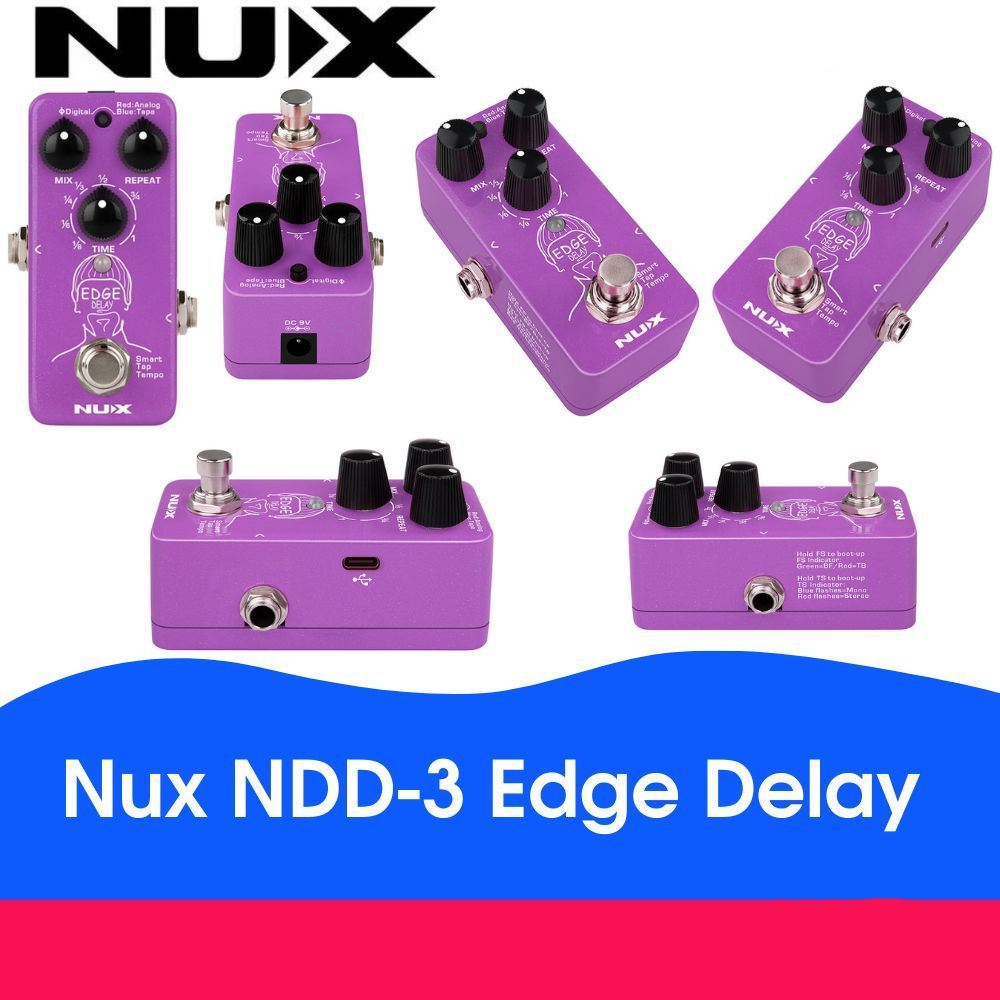 NUX NDD-3 Morning Star Guitar Overdrive Effect Pedal Blues-break Overdrive